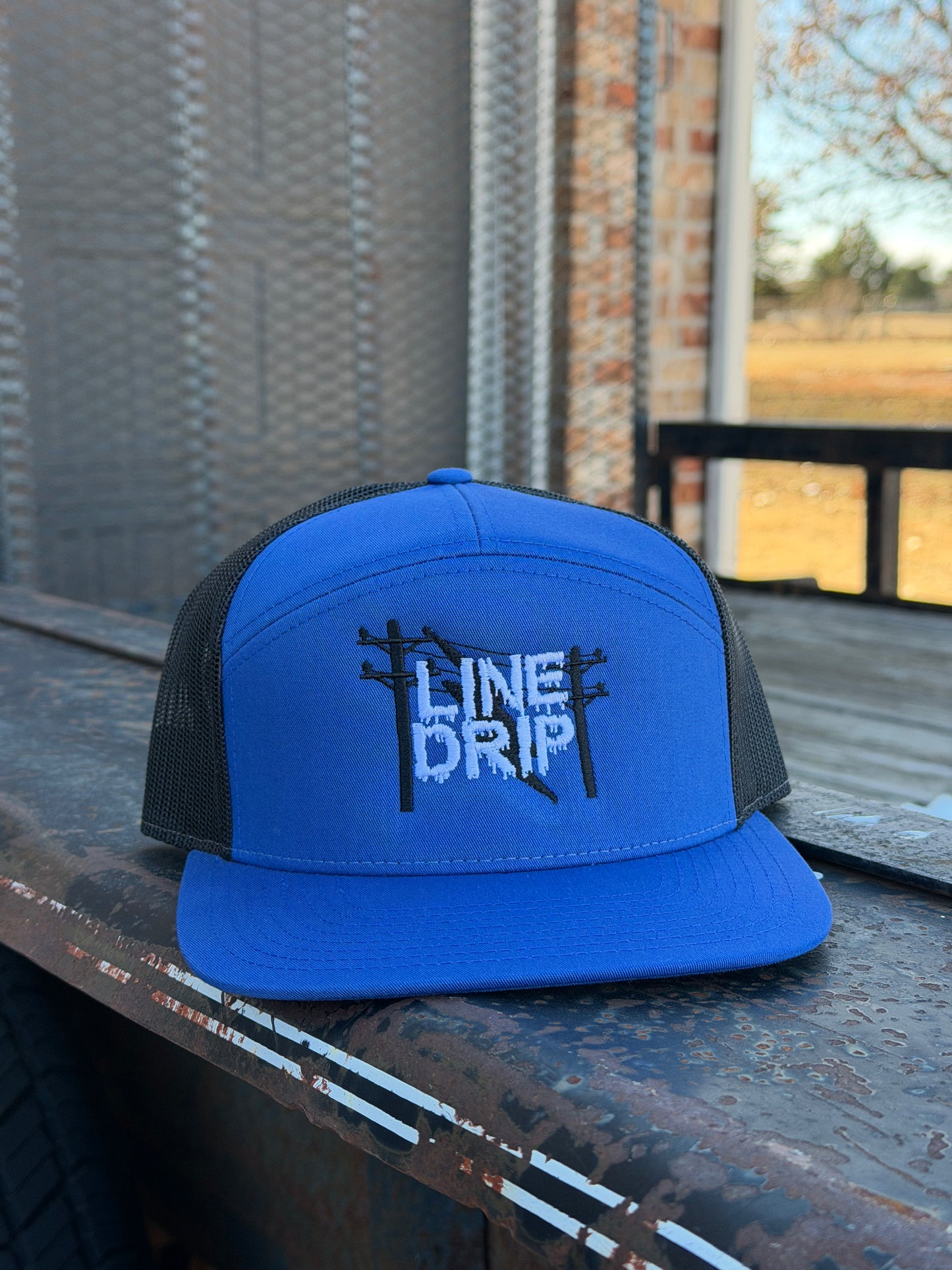 Royal Blue & Black OG Line Drip Hat
