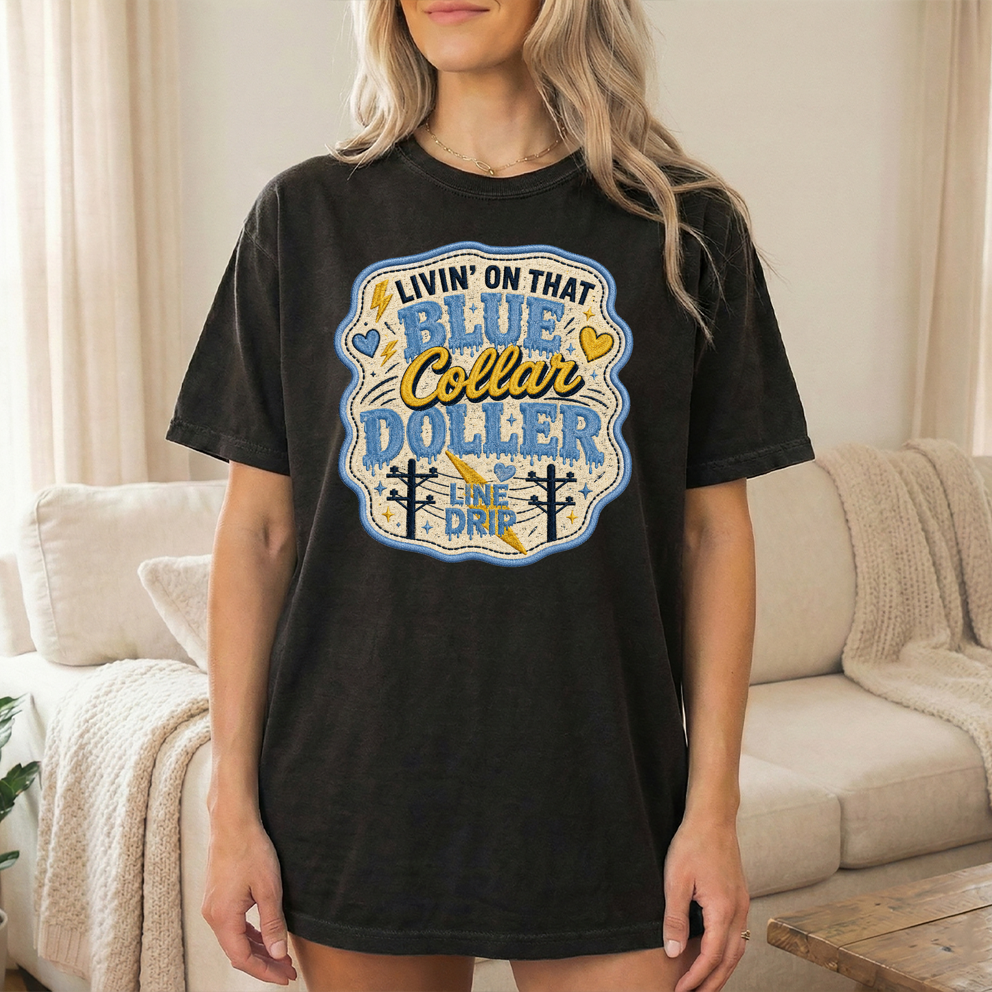 Women's Livin' on that Blue Collar Dollar T-Shirt