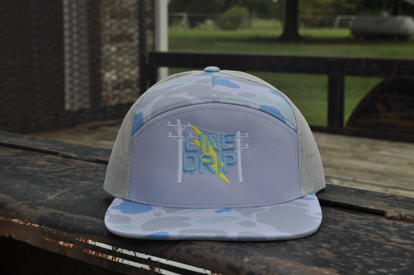 OG Line Drip Hat Saltwater Duck Camo