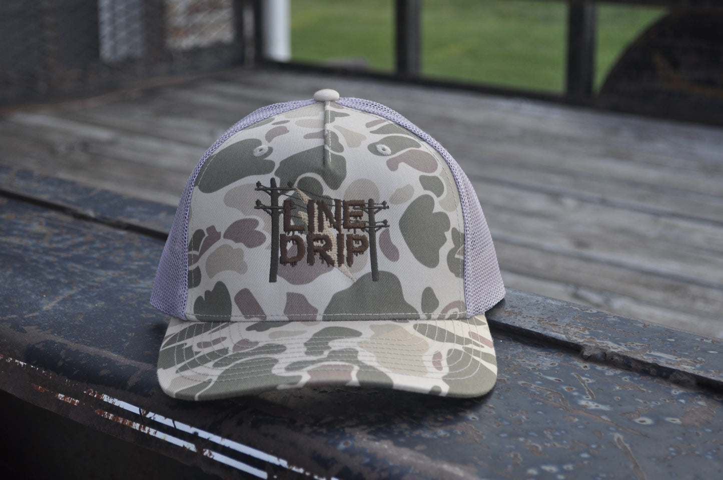 OG Line Drip Hat Harvest Duck Camo