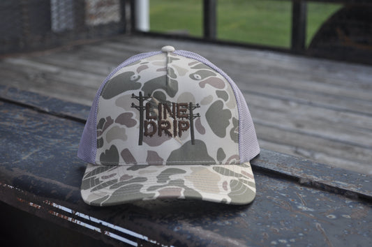 OG Line Drip Hat Harvest Duck Camo