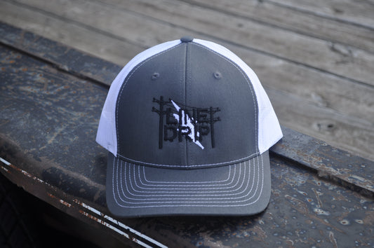 OG Line Drip Hat Charcoal/White