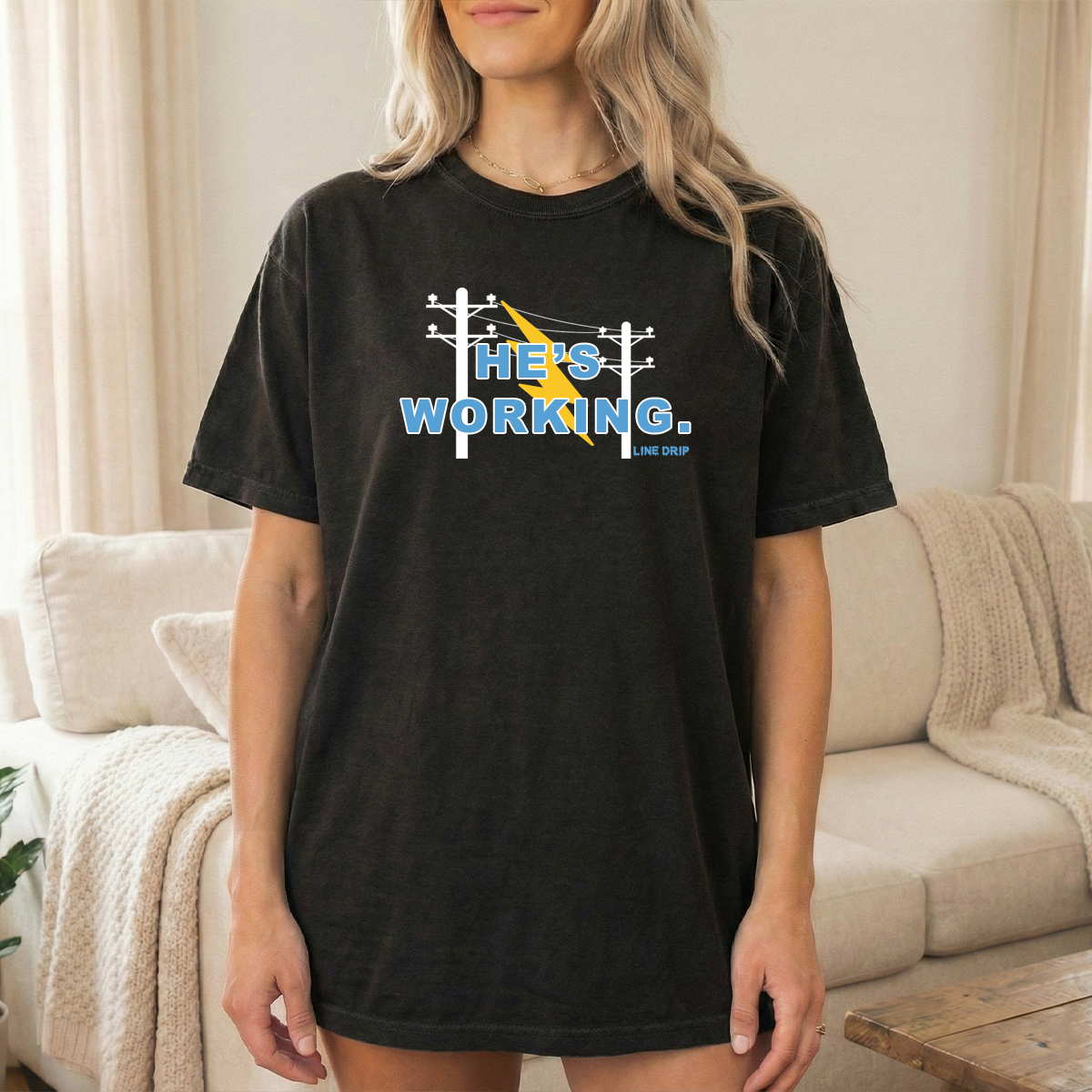 He's Working Woman's T-shirt