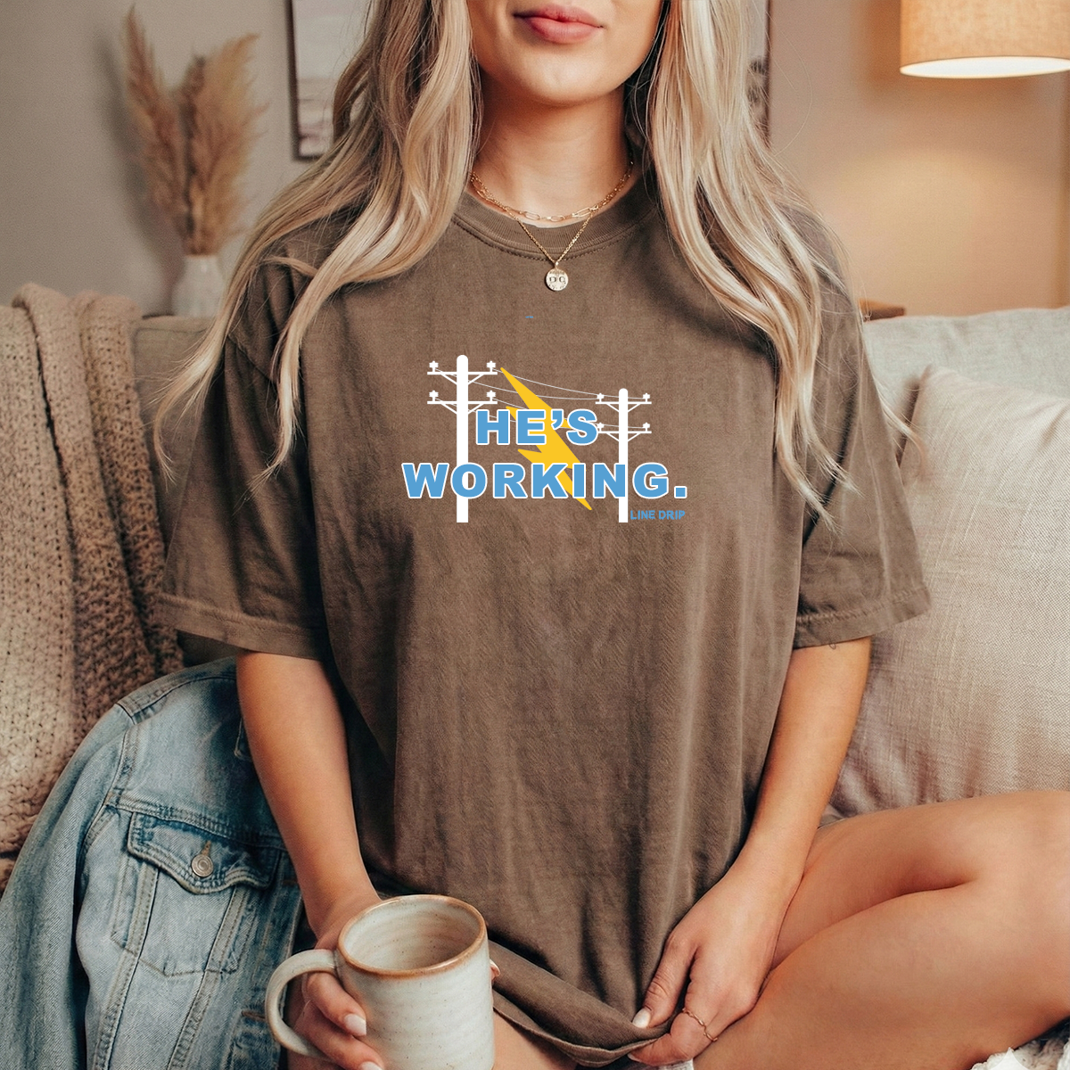 He's Working Woman's T-shirt