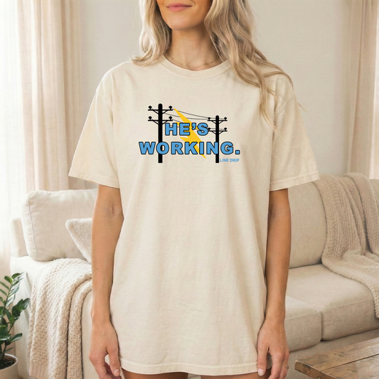 He's Working Woman's T-shirt