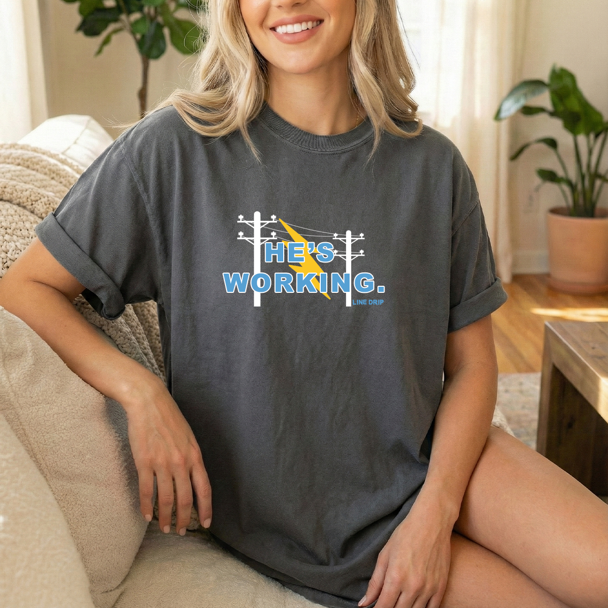 He's Working Woman's T-shirt