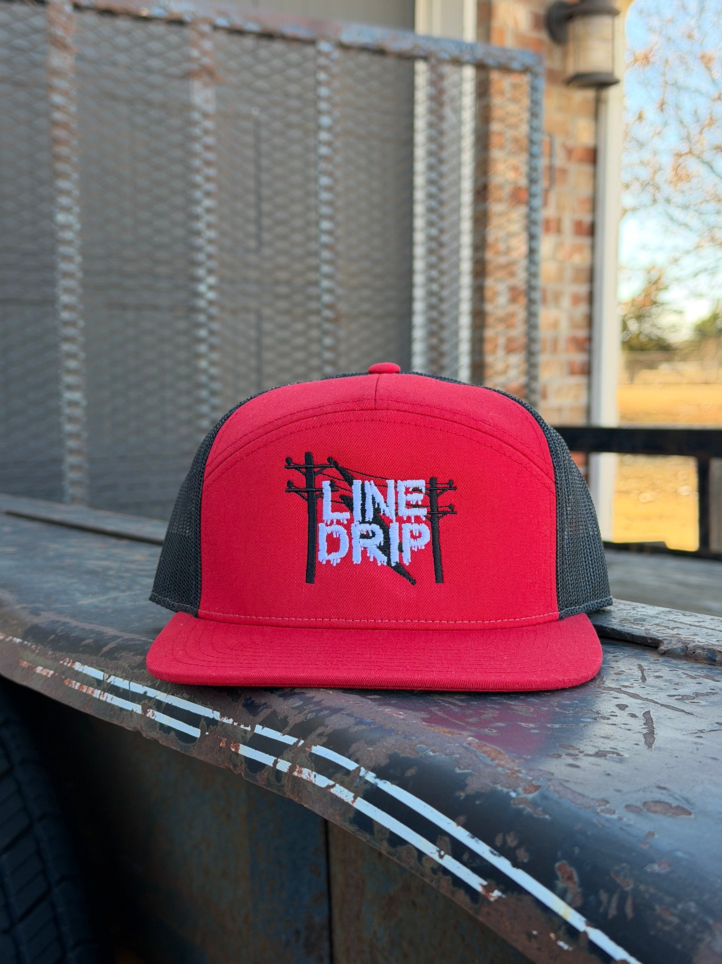 Red & Black OG Line Drip Hat