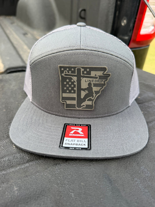 Arkansas Line Drip Patch Hat