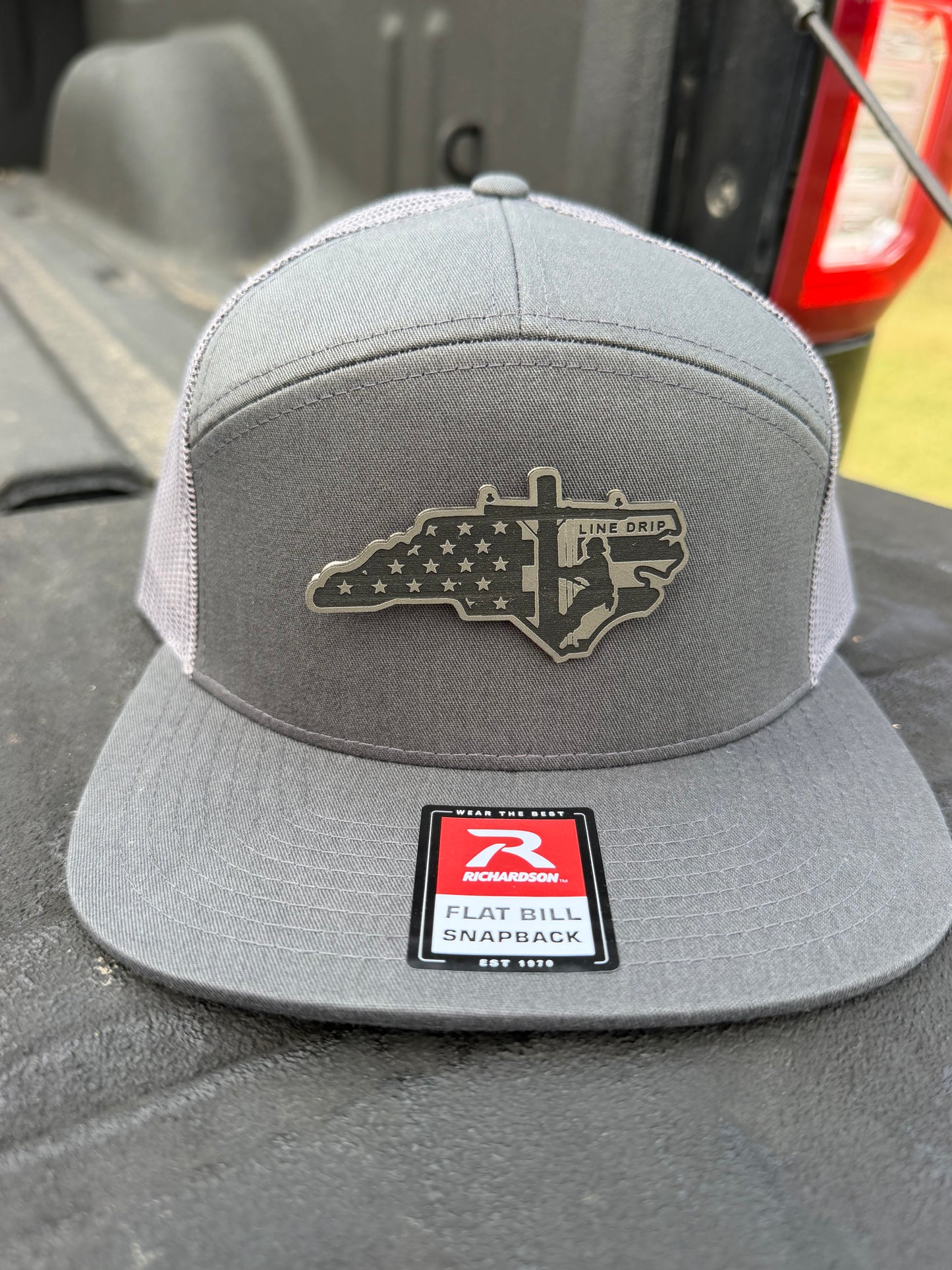 North Carolina Line Drip Patch Hat