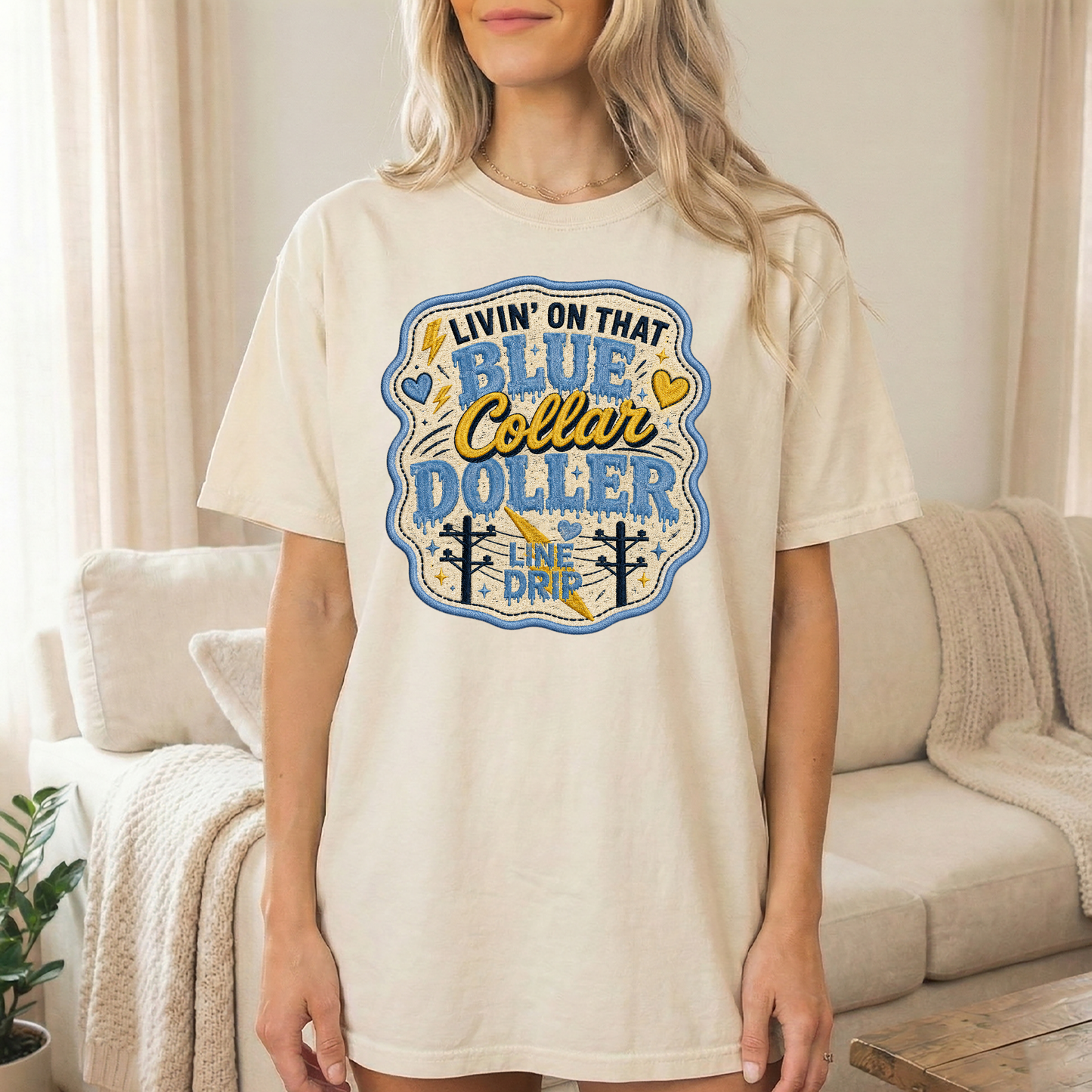 Women's Livin' on that Blue Collar Dollar T-Shirt