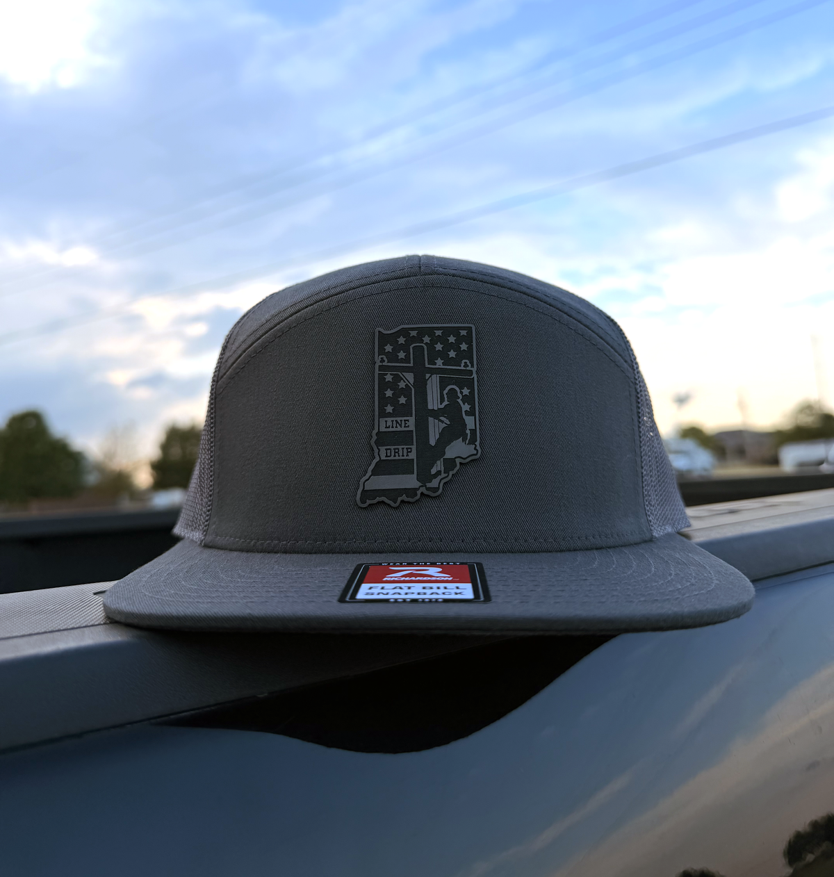 Indiana Line Drip Patch Hat