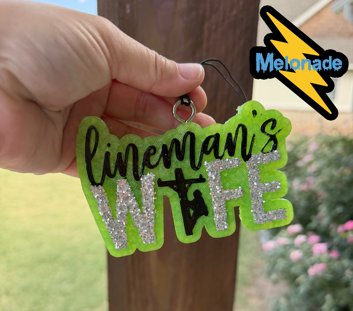 Lineman's Wife Car Freshie