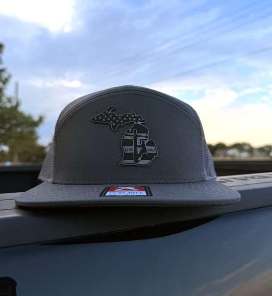 Michigan Line Drip Patch Hat