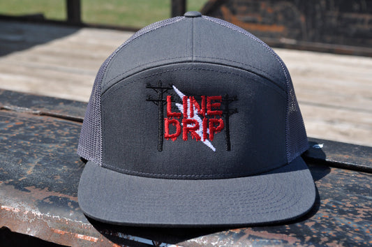 OG Line Drip Hat Charcoal