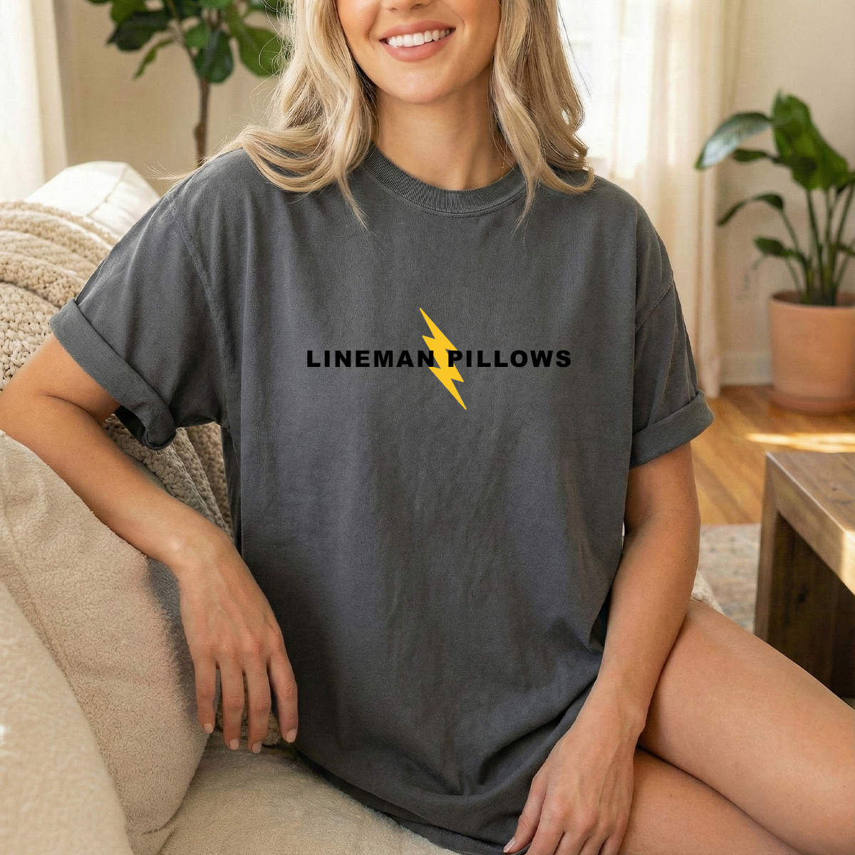 Lineman Pillows Woman's T-shirt