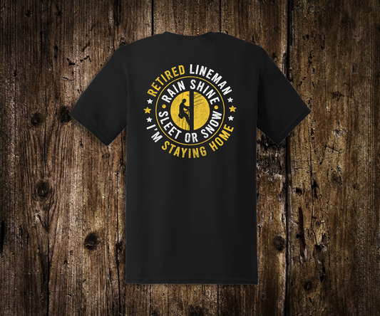 Retired Lineman T-shirt