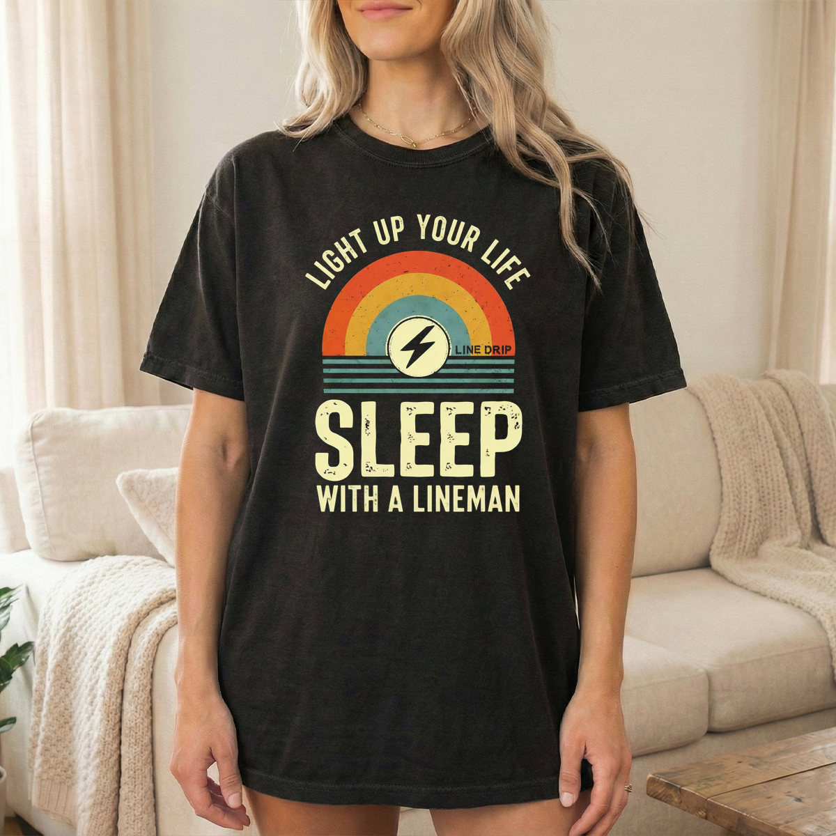 Sleep with a Lineman Woman's T-shirt