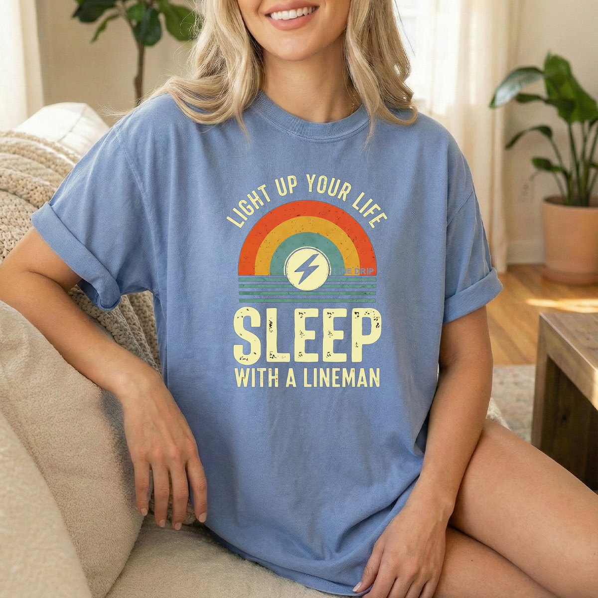 Sleep with a Lineman Woman's T-shirt