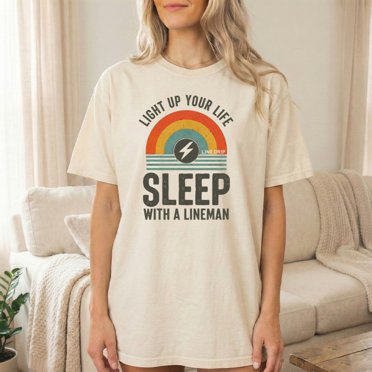 Sleep with a Lineman Woman's T-shirt